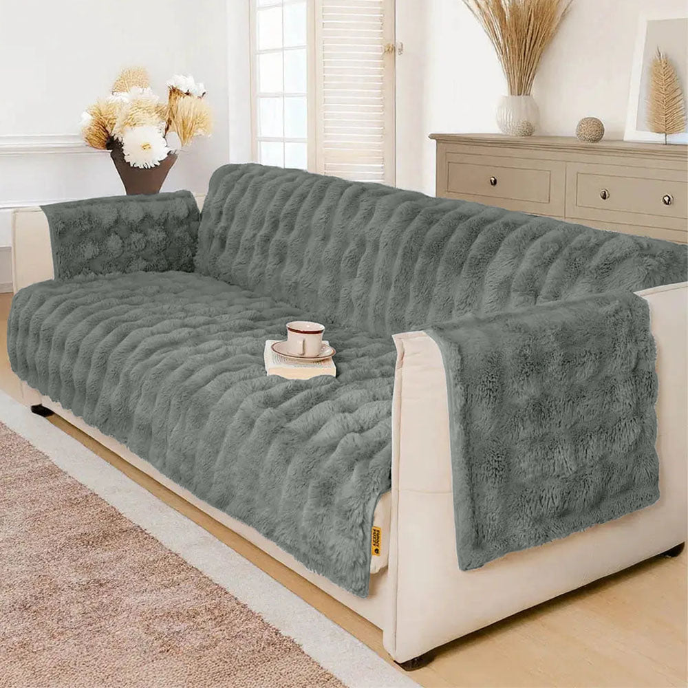 Water-resistant Fluffy Soft Furniture Protector Recliner Chair Covers Couch Covers