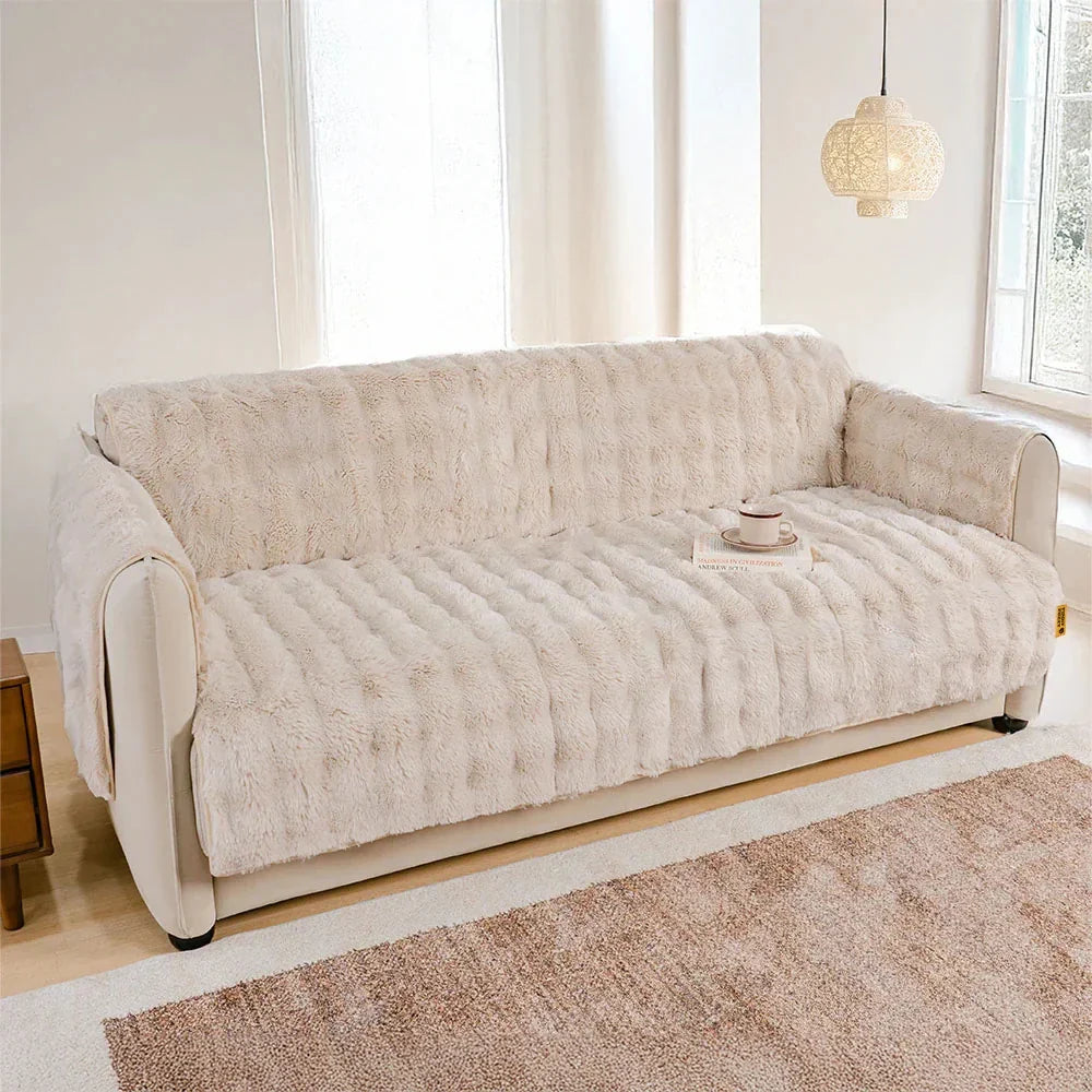 Water-resistant Fluffy Soft Furniture Protector Recliner Chair Covers Couch Covers