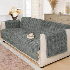 Water-resistant Fluffy Soft Couch Cover & Office Chair Protector