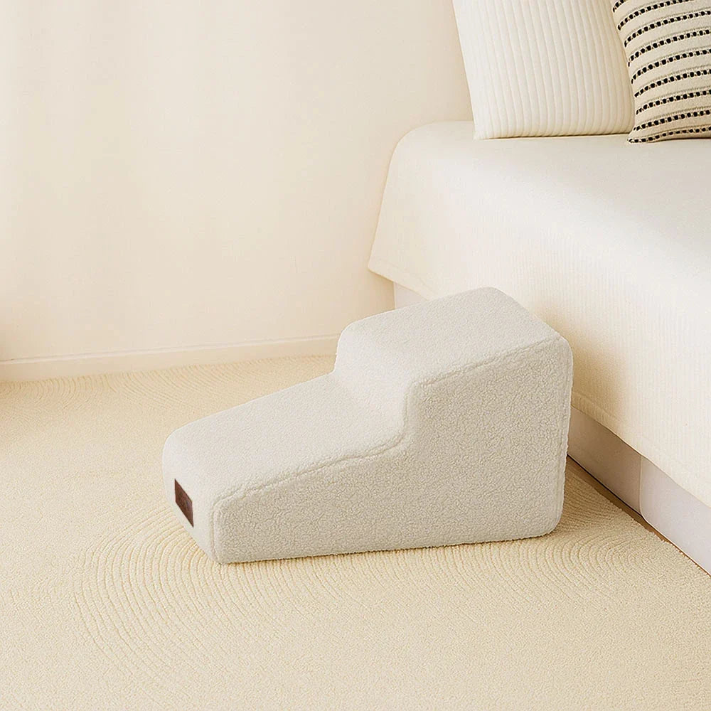 Climbing Aid for Bed and Couch Access Joint Protection Soft Dog Ramp Stairs - Pet-Friendly Bedroom