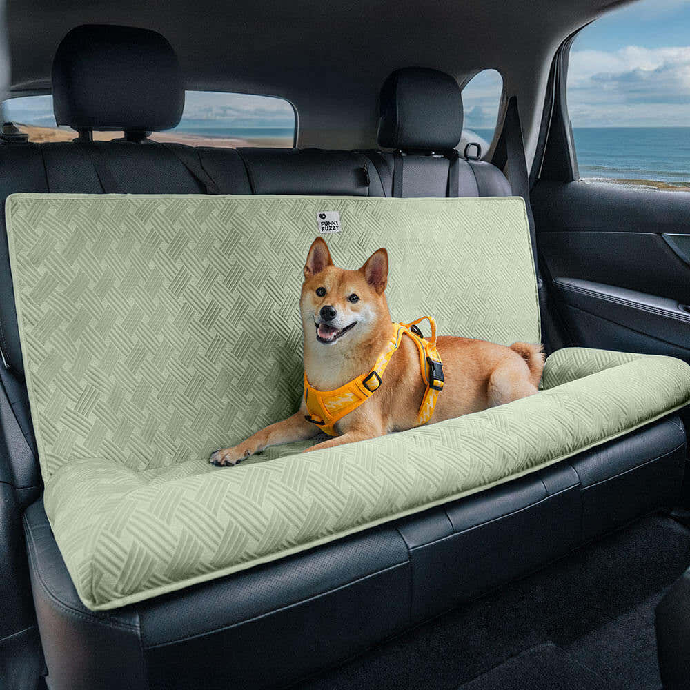Cooling Travel Bolster Safety Back Seat Large Dog Car Seat Bed - Roadtrip