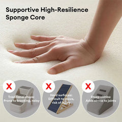 Climbing Aid for Bed and Couch Access Joint Protection Soft Dog Ramp Stairs - Pet-Friendly Bedroom