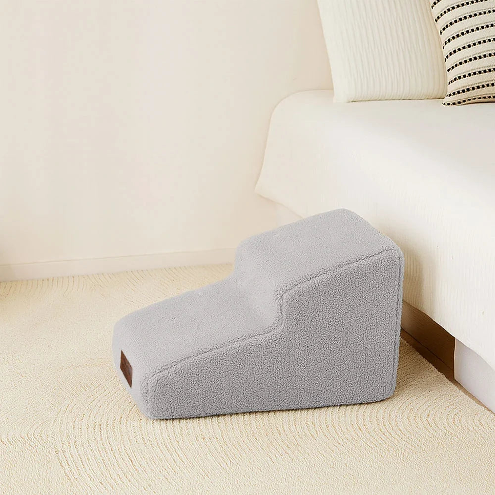 Climbing Aid for Bed and Couch Access Joint Protection Soft Dog Ramp Stairs - Pet-Friendly Bedroom