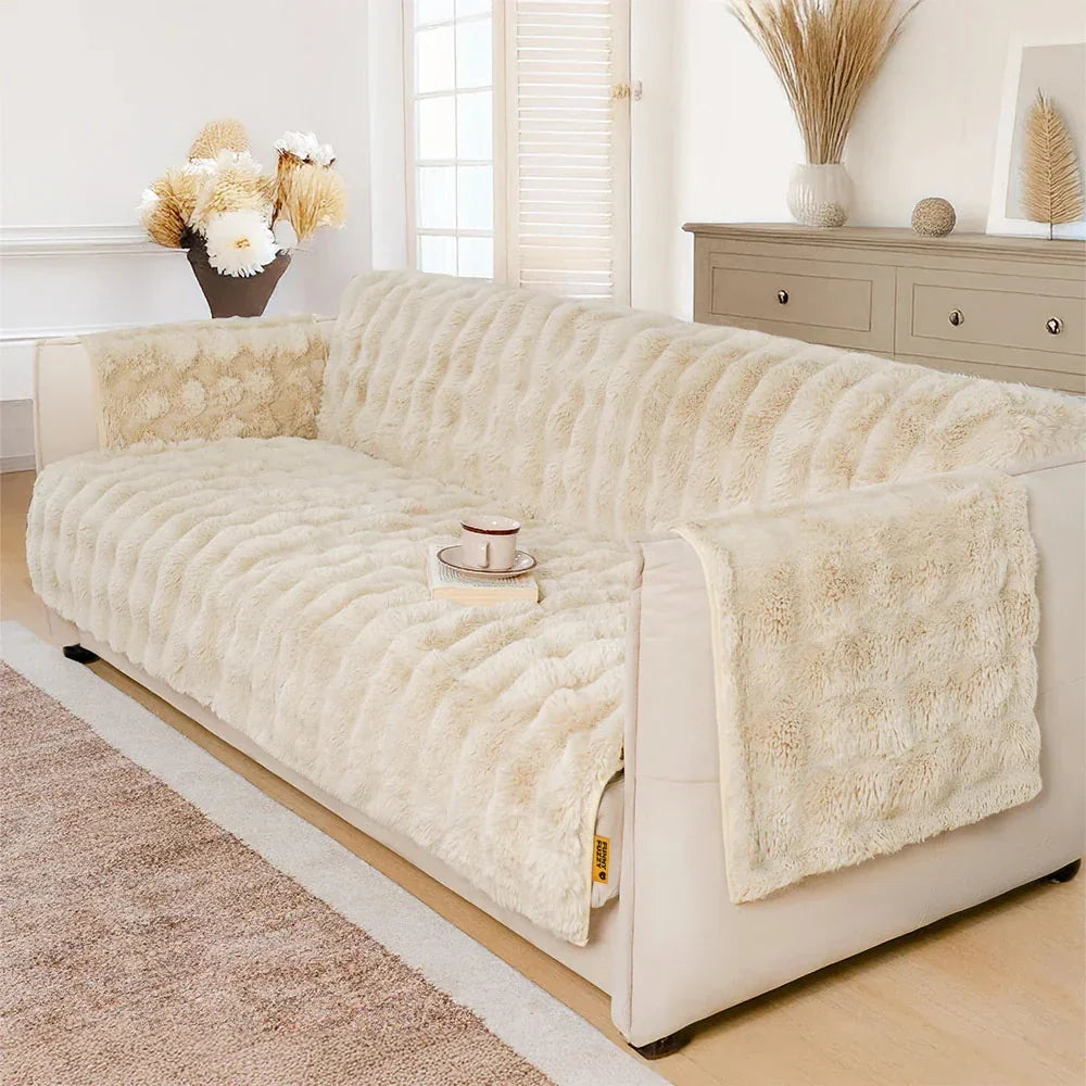 Water-resistant Fluffy Soft Furniture Protector Recliner Chair Covers Couch Covers