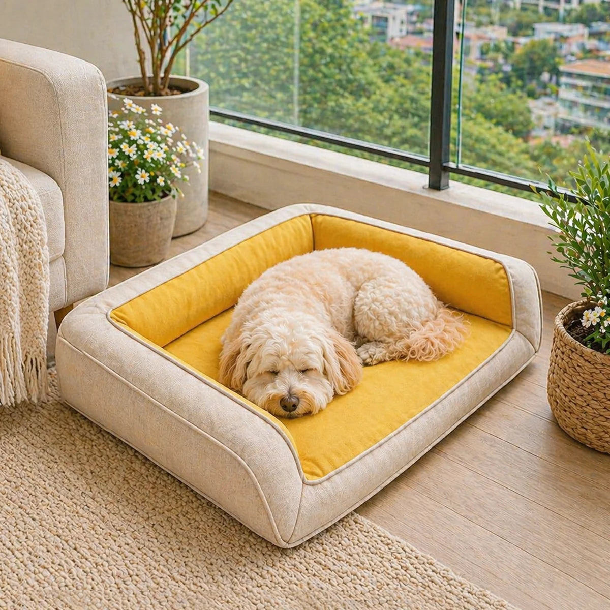 Ultimate Lounger Full Support Comfortable Orthopaedic Dog Sofa Bed Garden Outdoor Dog Bed