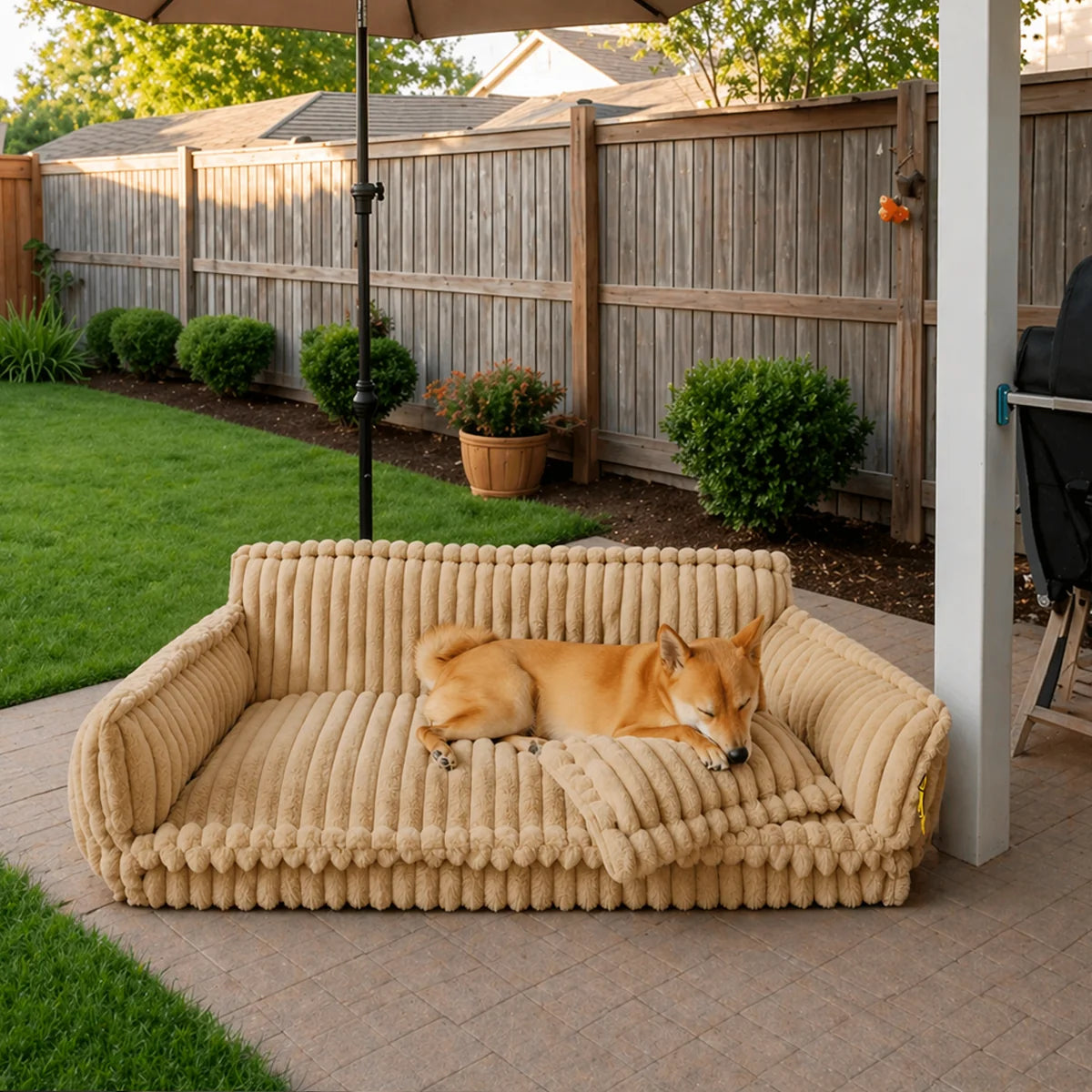 Large Washable Fluffy Orthopedic Soft Dog Pillow Outdoor Dog Sofa Bed-Snoozy Dream