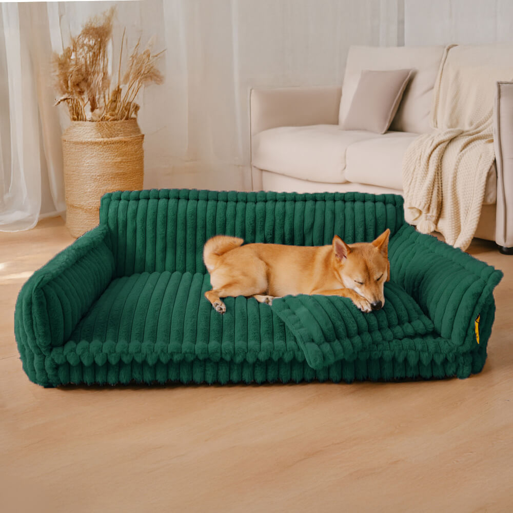 Large Washable Fluffy Orthopaedic Soft Dog Pillow Dog Sofa Bed - Home Office