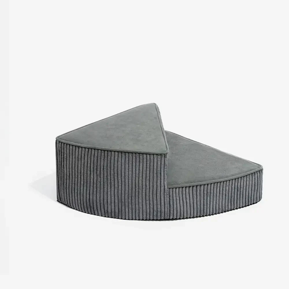 Cozy Corduroy Joint-Friendly Removable Spiral Pet Stairs - Pet-Friendly Bedroom