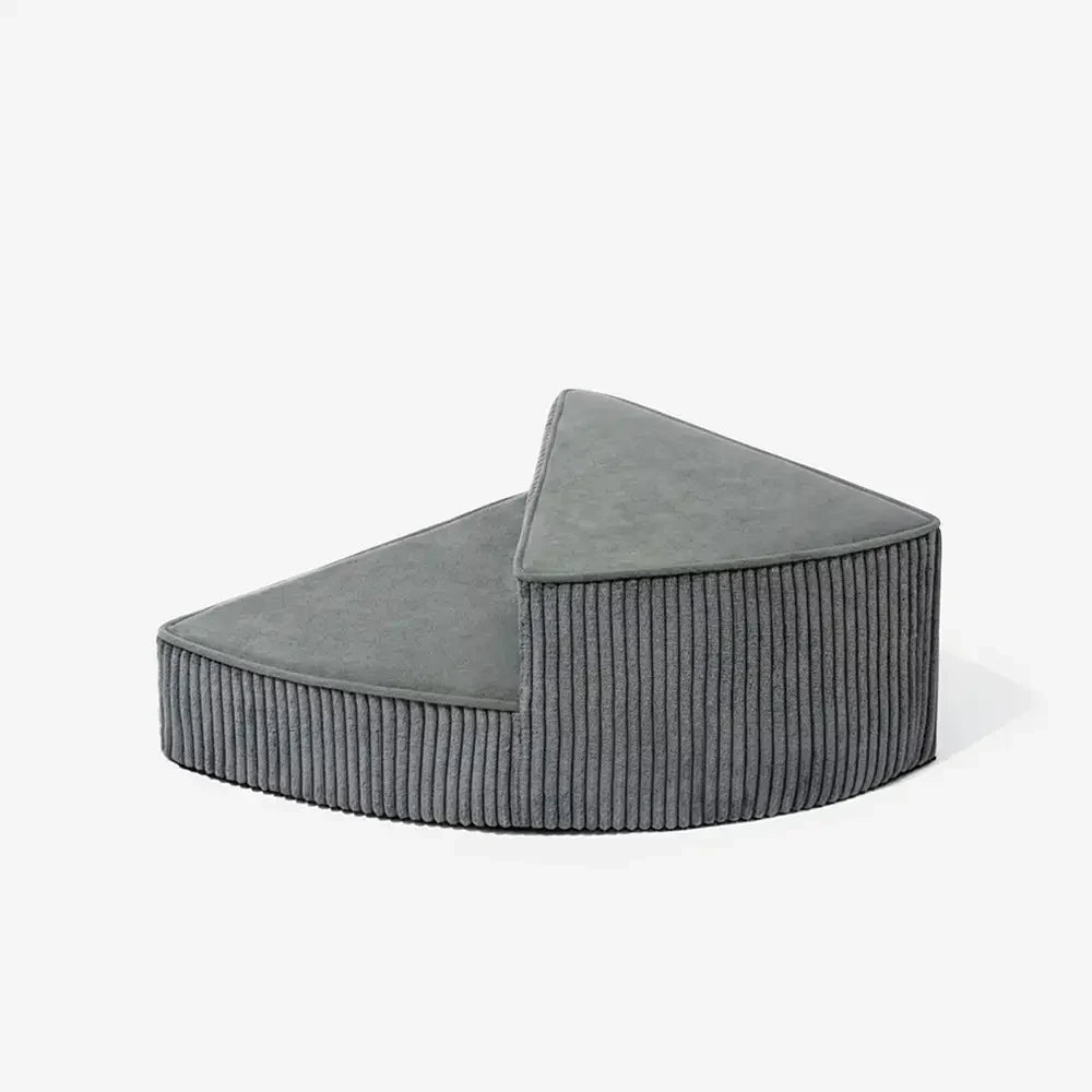 Cozy Corduroy Joint-Friendly Removable Spiral Pet Stairs - Pet-Friendly Bedroom