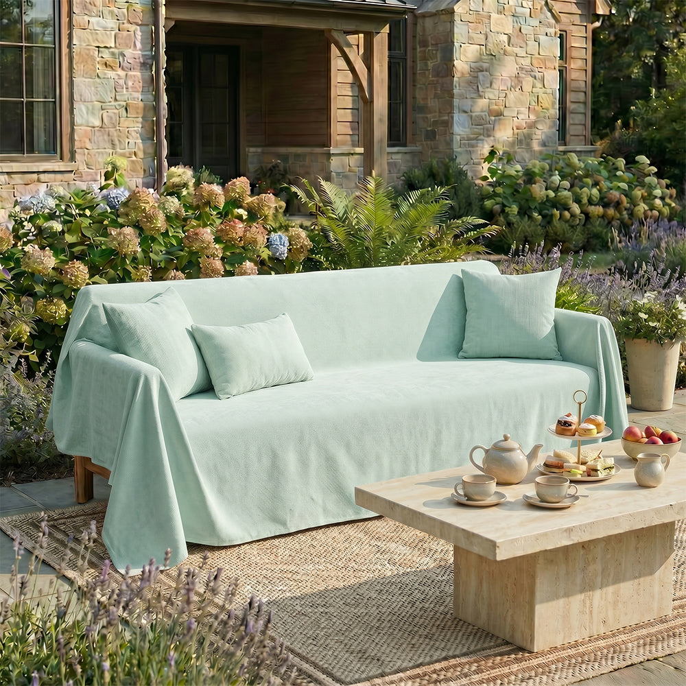 Waterproof Scratch-Resistant Non-Linting Throw Outdoor Garden Sofa Covers Sofa Throw Blanket