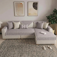 Breathable Woven Cotton Linen Non-Slip Corner Couch Cover