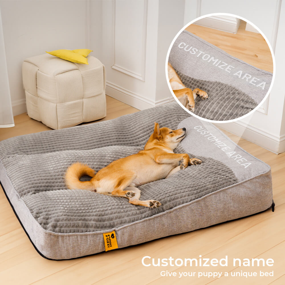 Customized Large Thick Scratch-resistant Spine Protection Orthopaedic Dog Cushion Bed