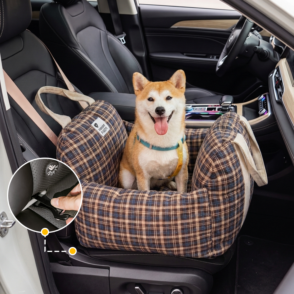 ISOFIX Dog Car Seat Bed with ISOFIX System - First Class