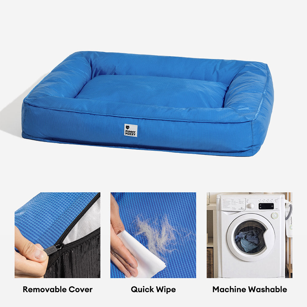 Fully Orthopedic Surround Support Waterproof Large Dog Bed for Crate