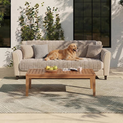 Waterproof One-Piece Cozy Flannel Sofa Protection Non-Slip Outdoor Garden Sofa Cover