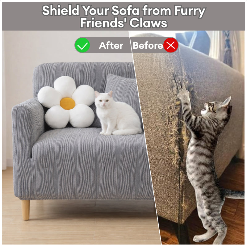 Jacquard Stretch Full-Coverage Armchair Covers Settee Covers Anti-scratch Sofa Cover