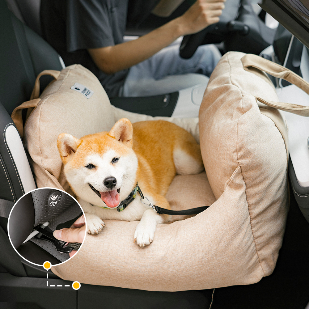 ISOFIX Dog Car Seat Bed with ISOFIX System - First Class