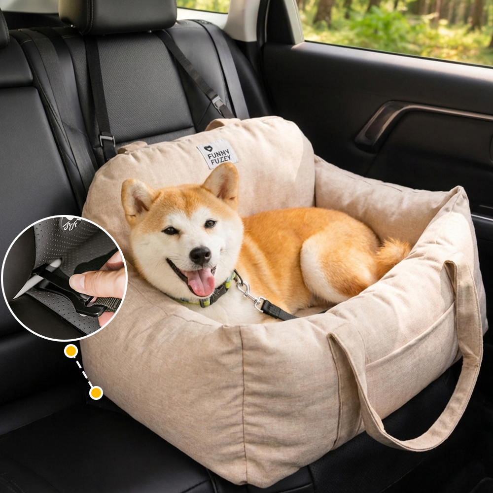 ISOFIX Dog Car Seat Bed with ISOFIX System - First Class