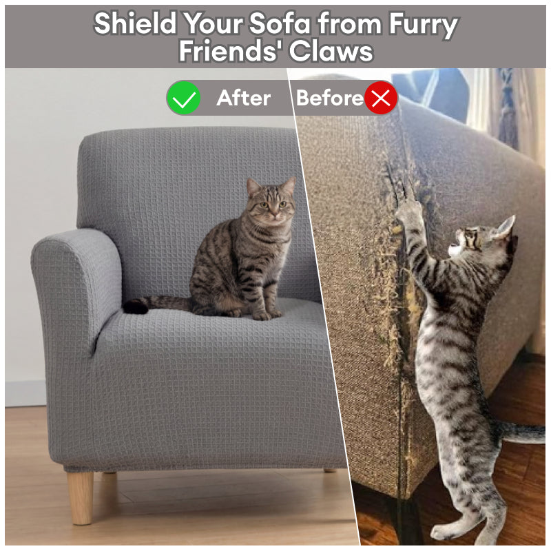 High-Elastic Water-resistant and Anti-Scratch Armchair Covers Settee Covers Full Wrap Sofa Protection Sofa Cover