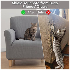 High-Elastic Water-resistant and Anti-Scratch Armchair Covers Settee Covers Full Wrap Sofa Protection Sofa Cover