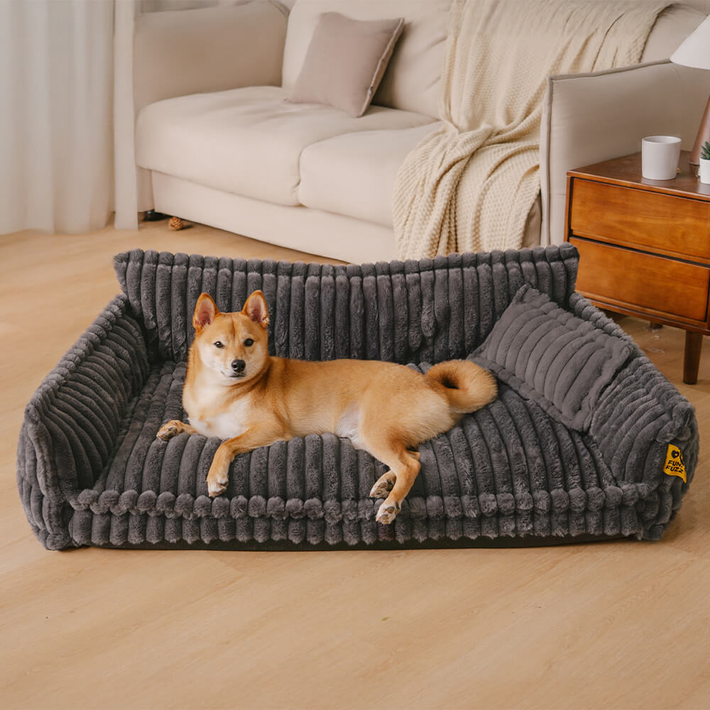 Orthopedic Dog Sofa Bed With Pillow-Snoozy Dream