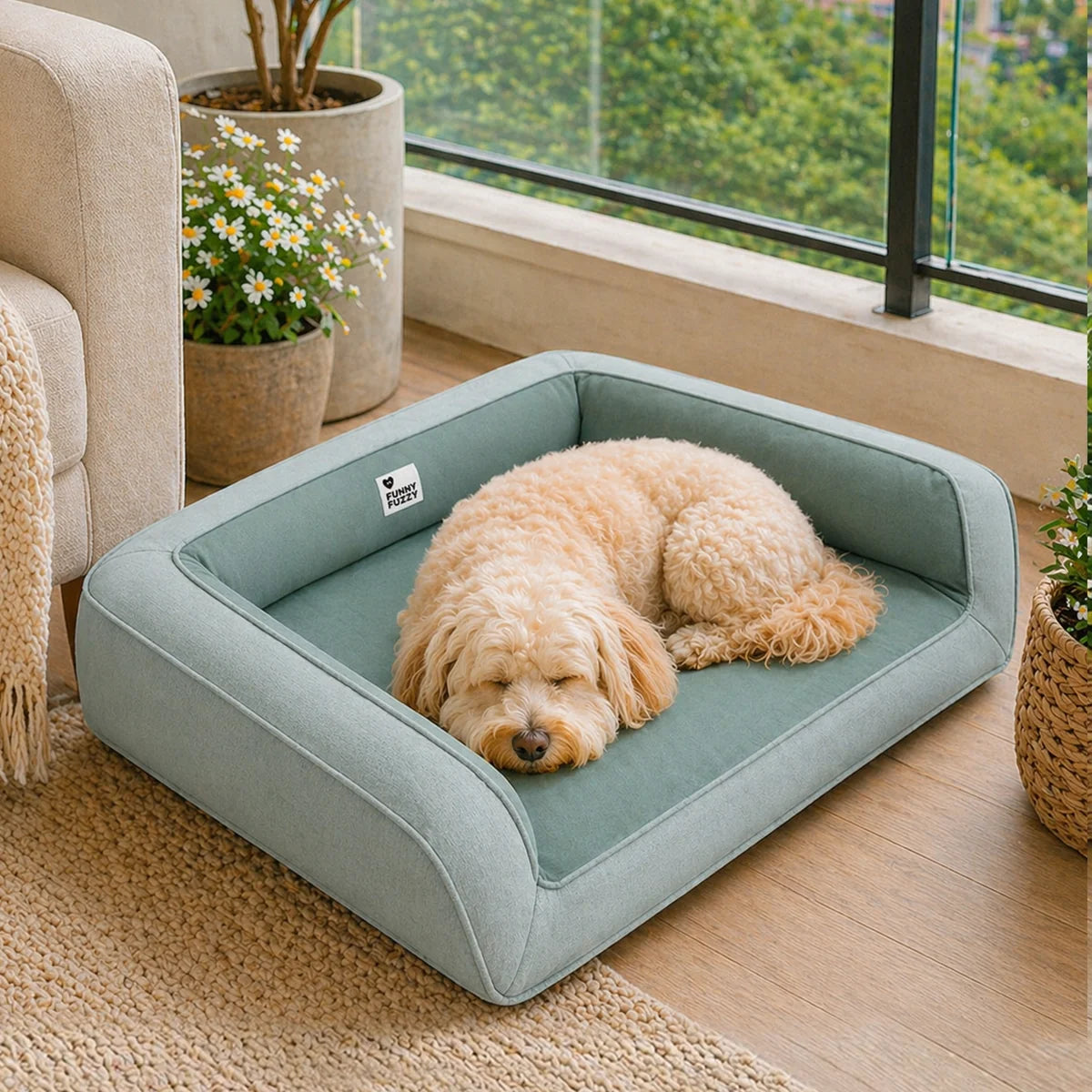 Ultimate Lounger Full Support Comfortable Orthopaedic Dog Sofa Bed Garden Outdoor Dog Bed