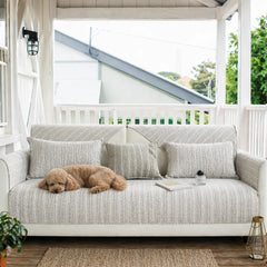 Solid Colour Chenille Anti-scratch Herringbone Outdoor Garden Sofa Cover