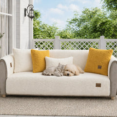 Sherpa Fleece Non-Slip Outdoor Garden Sofa Cover
