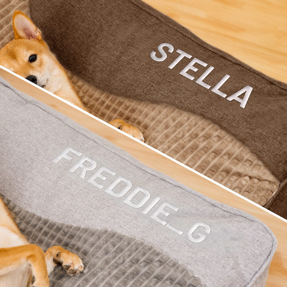 Customized Large Thick Scratch-resistant Spine Protection Orthopaedic Dog Cushion Bed