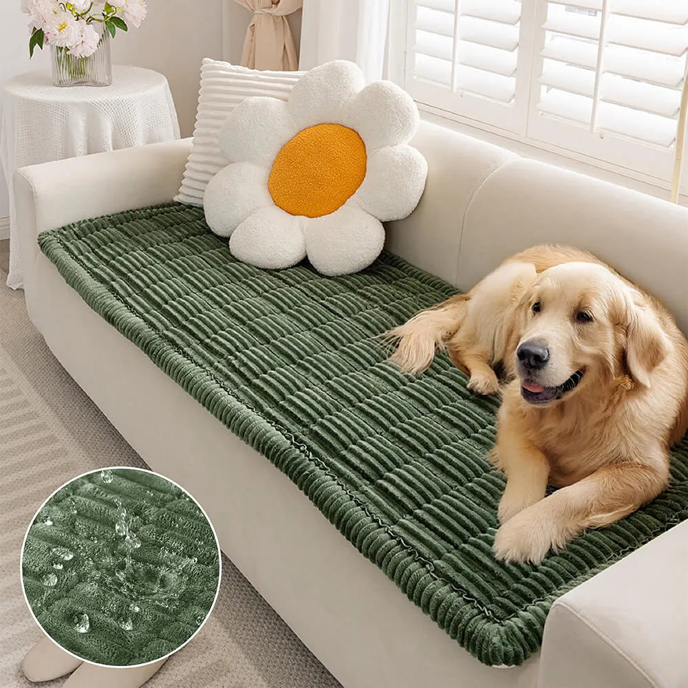 Waterproof Lazy Soft Flannel Breathable Pet Mat Non-slip Corner Couch Cover