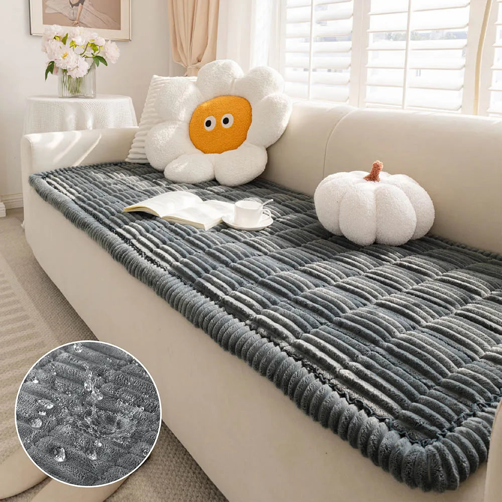 Waterproof Lazy Soft Flannel Breathable Pet Mat Non-slip Sofa Cover