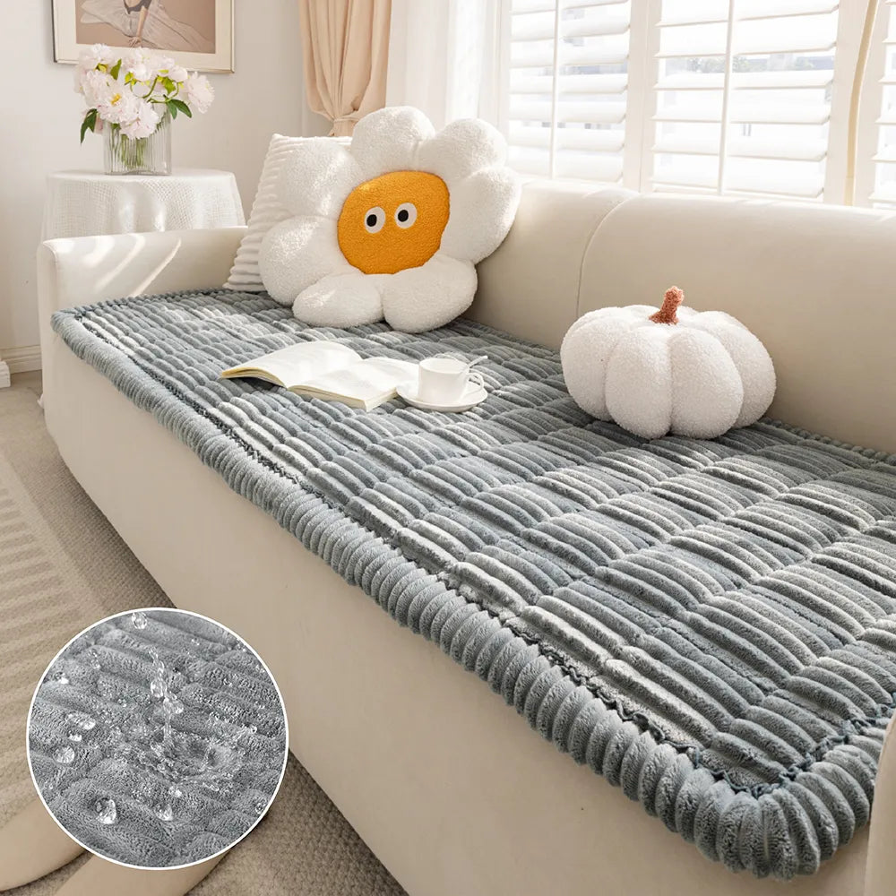 Waterproof Lazy Soft Flannel Breathable Pet Mat Non-slip Sofa Cover