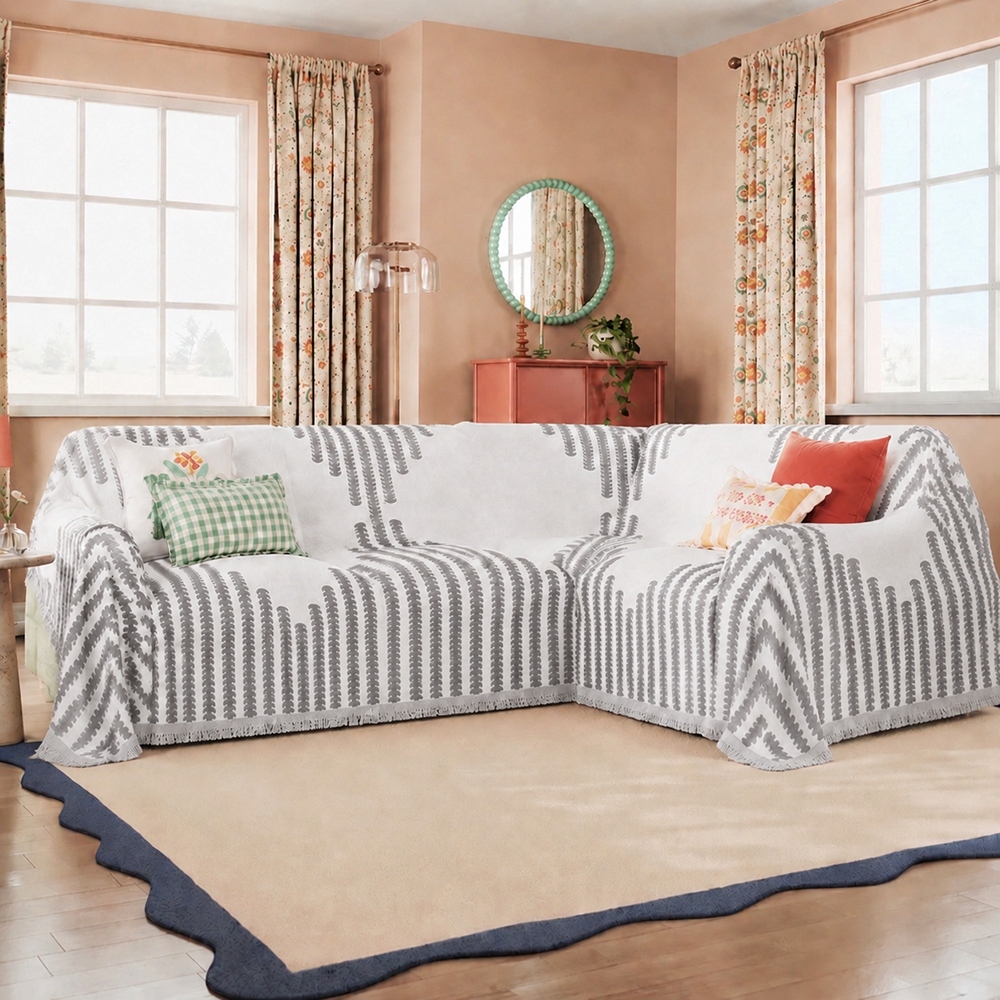All-seasons Chenille Fabric Double-sided Anti-scratch Home Decoration Corner Sofa Cover Sofa Throws
