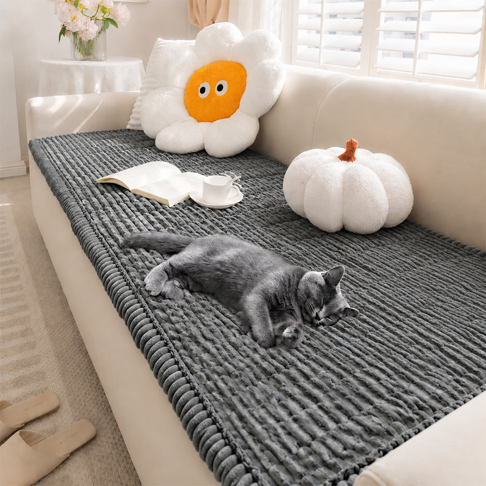 Waterproof Lazy Soft Flannel Breathable Pet Mat Non-slip Couch Cover