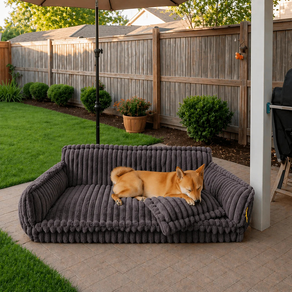 Large Washable Fluffy Orthopedic Soft Dog Pillow Outdoor Dog Sofa Bed-Snoozy Dream