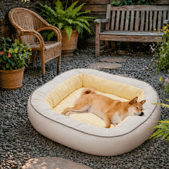 Waterproof Non-stick PU Leather Scratch-resistant Full Support Garden Outdoor Dog Bed