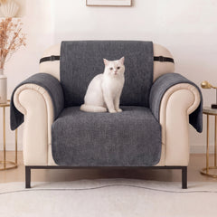 One-Piece Chenille Scratch-Resistant Sofa Covers Durable Water-Repellent Non-Slip Recliner Armchair Covers
