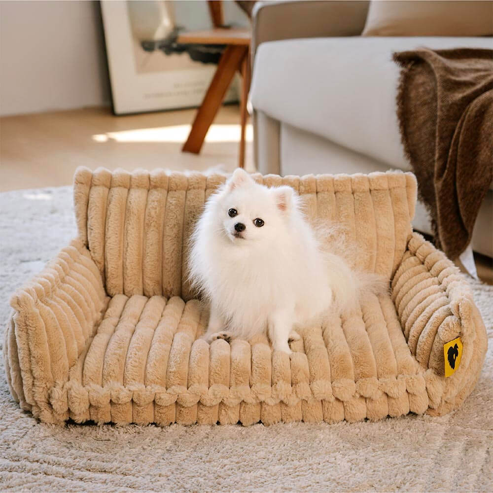 Bed Cover - Large Washable Fluffy Orthopaedic Soft Dog Sofa Bed