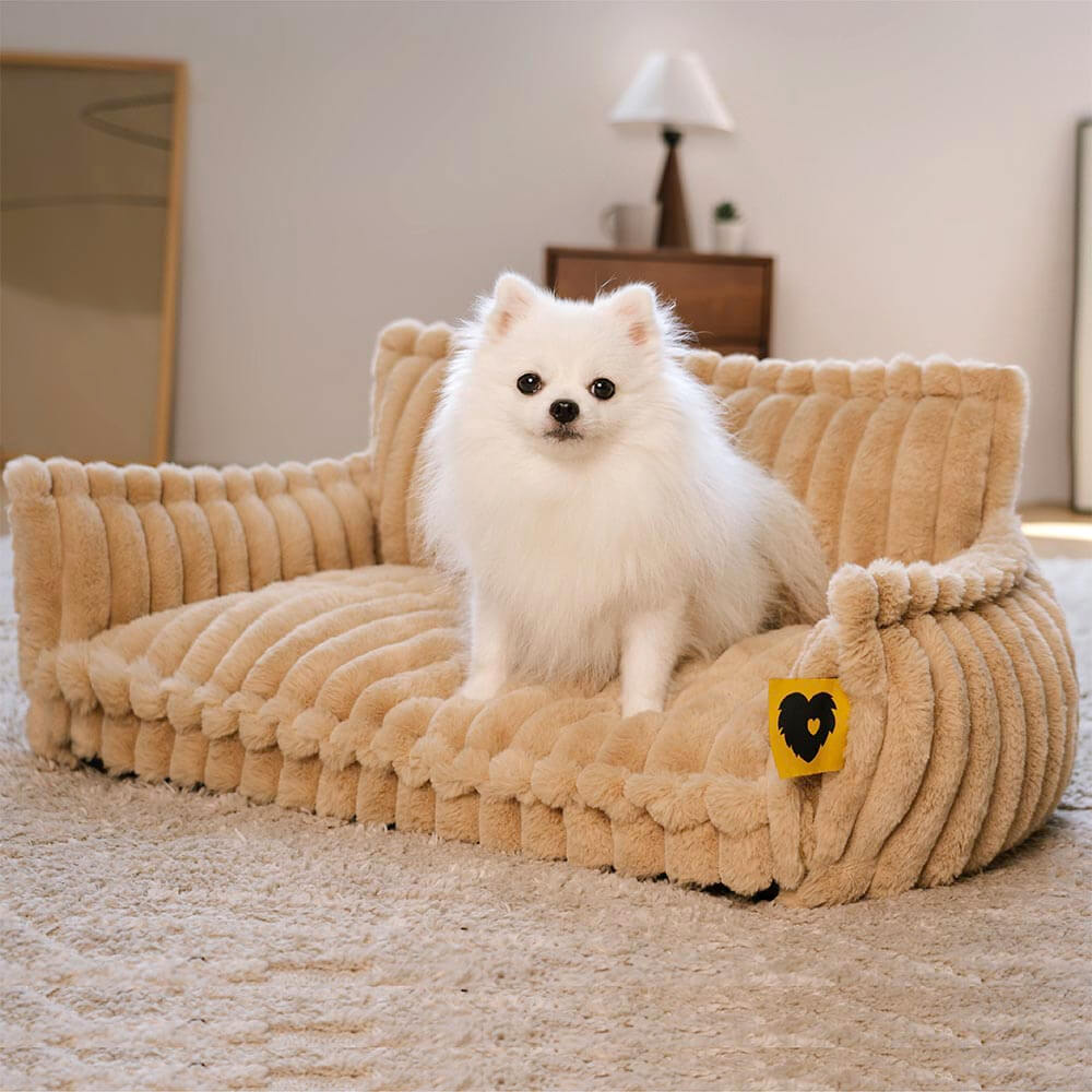 Bed Cover - Large Washable Fluffy Orthopaedic Soft Dog Sofa Bed