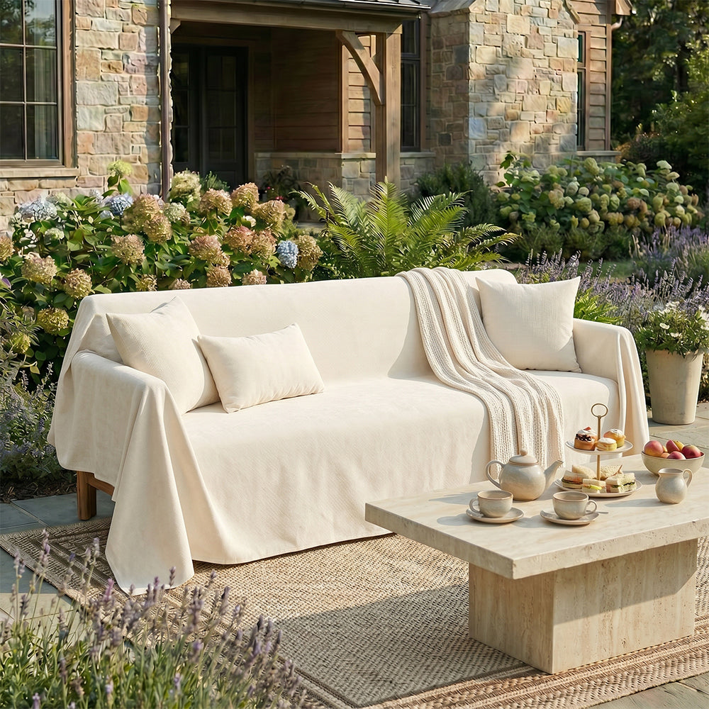 Waterproof Scratch-Resistant Non-Linting Throw Outdoor Garden Sofa Covers Sofa Throw Blanket