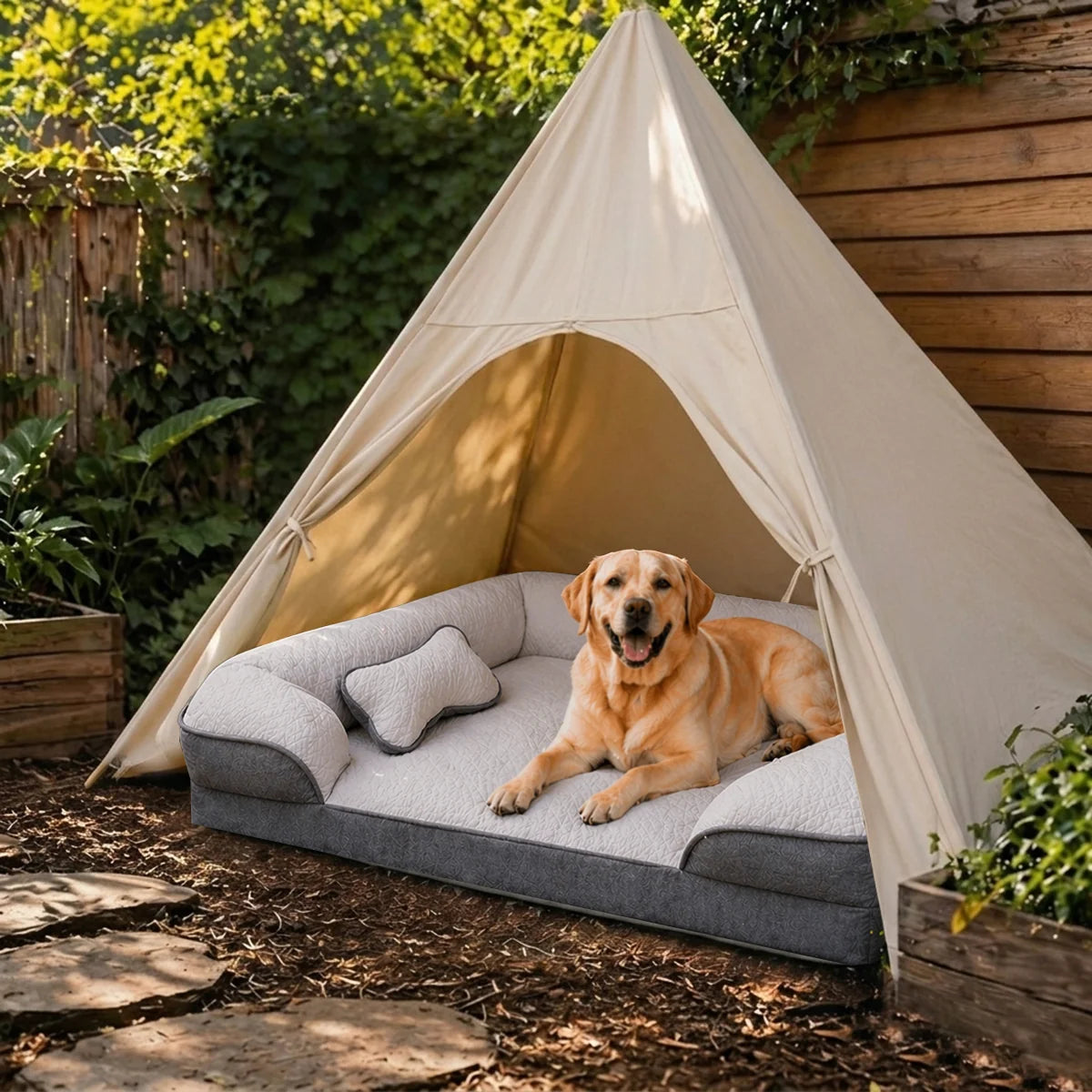 Cooling Orthopaedic Washable Large Outdoor Garden Dog Sofa Bed