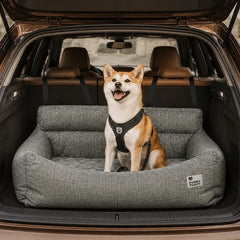 Travel Bolster Full Durable Washable Dog Car Back Seat Bed - Roadtrip