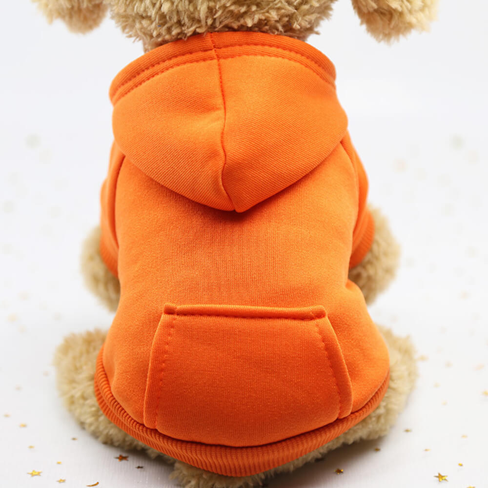 Autumn and Winter Pocket Sweatshirt Double Legs Sports Style MultiColour Pet Dog Clothes Dog Hoodie