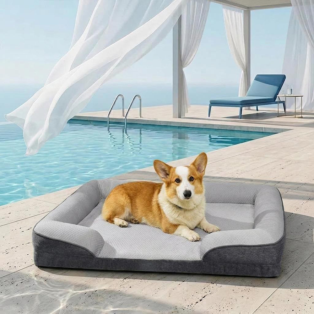 Cooling Orthopedic Washable Large Dog Sofa Bed - Outdoor