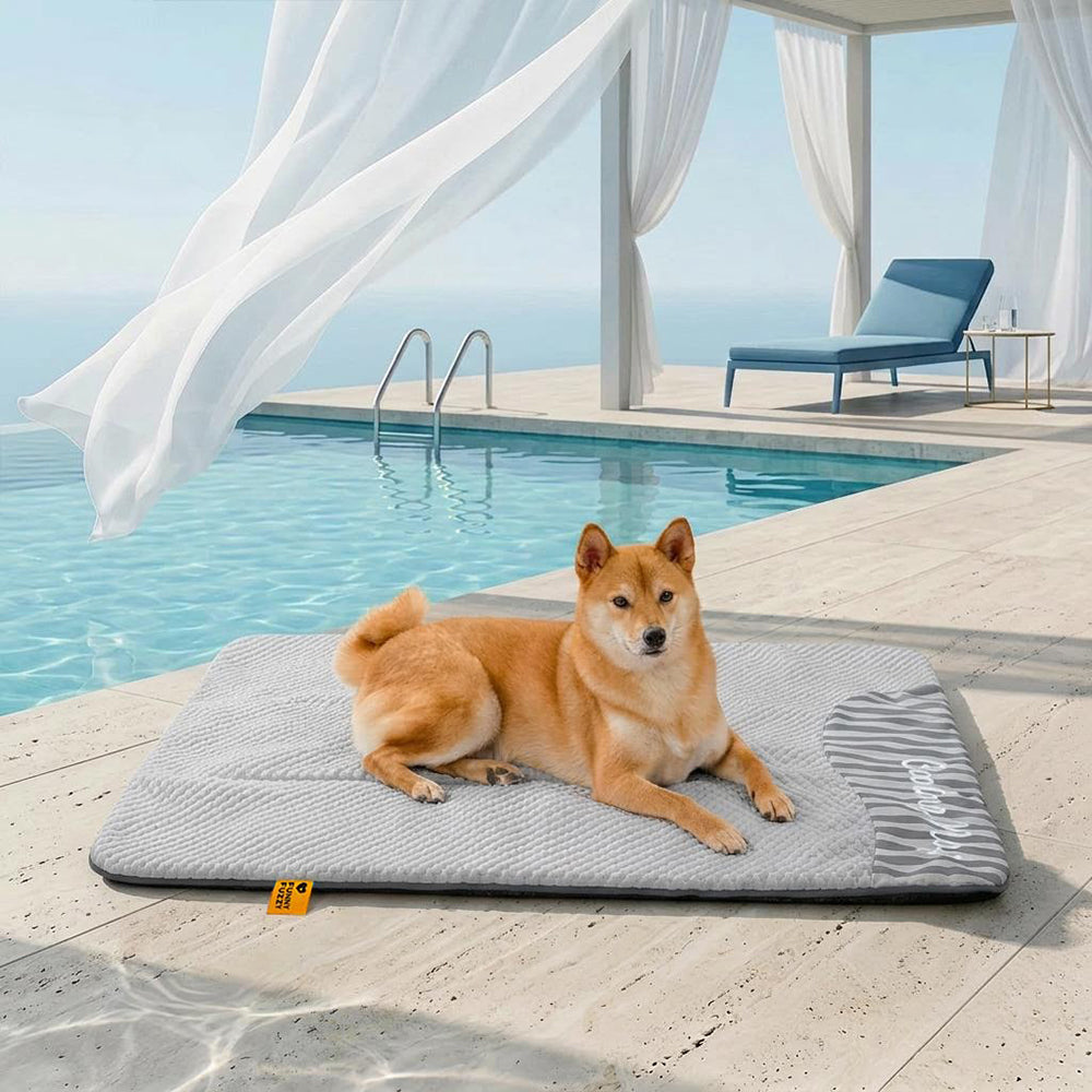 Large Washable Cooling Non-slip Outdoor Dog Mat - Cooling Nap