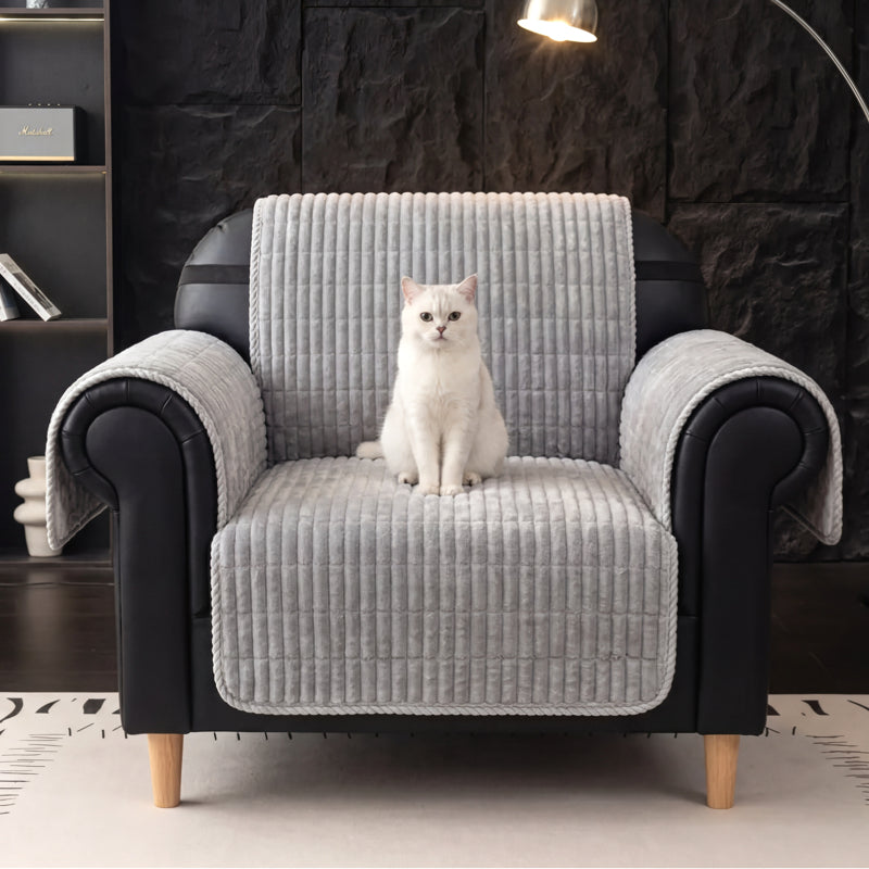 Waterproof One-Piece Cozy Flannel Sofa Protection Non-Slip Outdoor Garden Sofa Cover