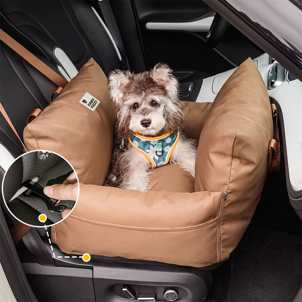 Waterproof ISOFIX Dog Car Seat Bed - First Class