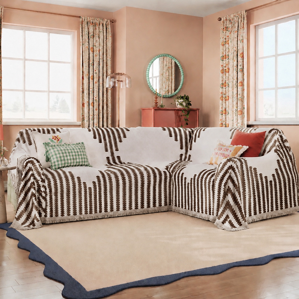 All-seasons Chenille Fabric Double-sided Anti-scratch Home Decoration Corner Sofa Cover Sofa Throws
