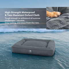 Fully Orthopaedic Surround Support Waterproof Fabric Anti-Anxiety Large Outdoor Dog Bed