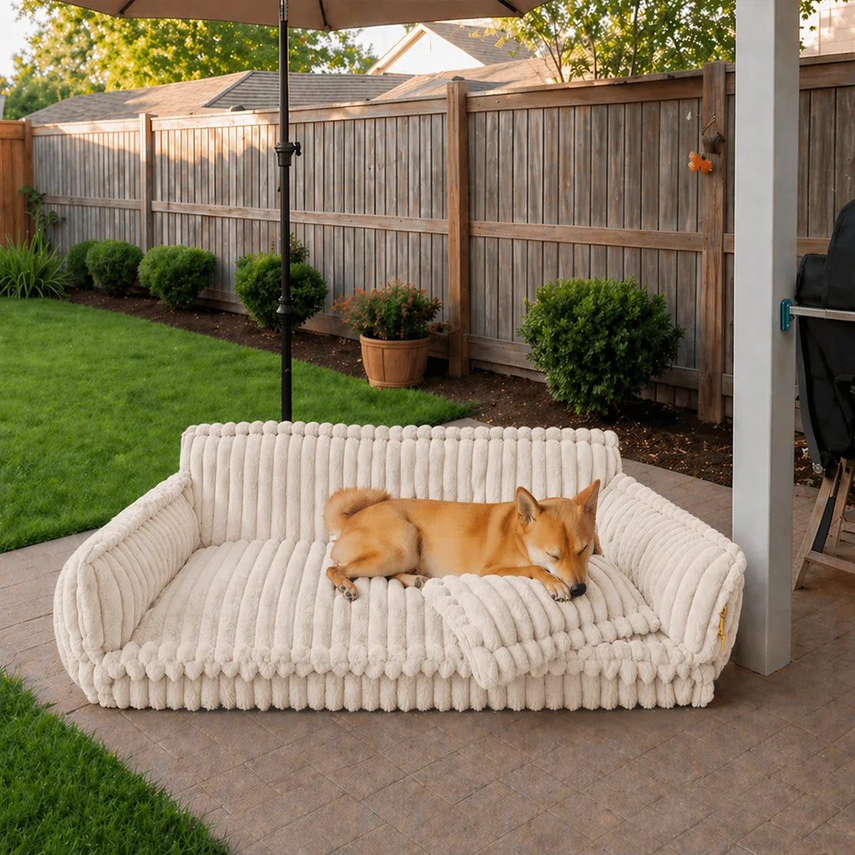 Large Washable Fluffy Orthopedic Soft Dog Pillow Outdoor Dog Sofa Bed-Snoozy Dream